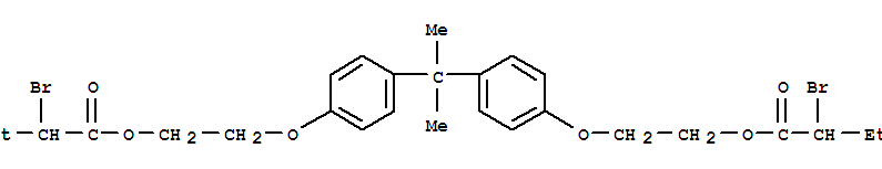 (isopropylidene)bis(p-phenyleneoxyethylene) bis(2-bromobutyrate)