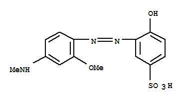 4-hydroxy-3-[[2-methoxy-4-(N-methylamino)phenyl]azo]benzenesulphonic acid