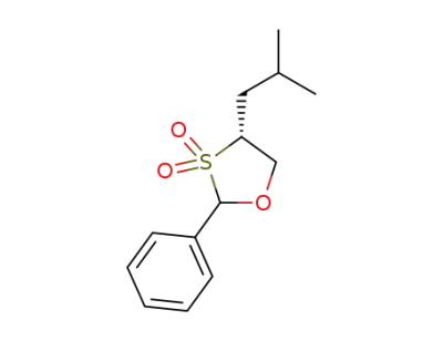 4-(R)-isobutyl-2-(RS)-phenyl-1,3-oxathiolane S,S-dioxide