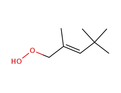 (E)-1-Hydroperoxy-2,4,4-trimethylpent-2-en